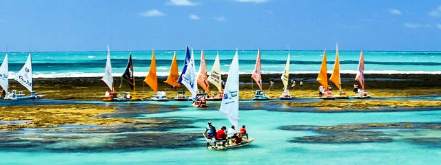 Porto de Galinhas, litoral sul de Pernambuco © EMBRATUR, ilustração Porto de Galinhas, litoral sul de Pernambuco © EMBRATUR, ilustração