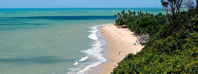 Playas en João Pessoa (Paraíba), Brasil &copy; / Ilustración